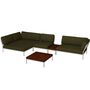 Houe Houe LEVEL Kombination 01- Outdoor Sofa  Muted White, Leaf Heritage 42