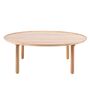 Gazzda Mu Rund Couctisch  von Gazzda Eiche geölt - Weiss geölt