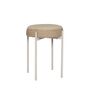 Hübsch  Silo Hocker von Hübsch Grau/Sandfarben