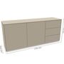 Müller Small Living Sideboard Kombination 9 Aventa von Müller Small Living Steingrau