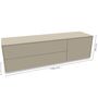 Müller Small Living,Sideboard Kombination 6 Aventa von Müller Small Living,Steingrau,Sideboard,klassisches Sideboard