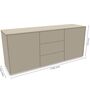 Müller Small Living Sideboard Kombination 5 Aventa von Müller Small Living Steingrau