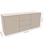 Müller Small Living Sideboard Kombination 5 Aventa von Müller Small Living Kaschmirgrau
