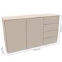 Müller Small Living Sideboard Kombination 4 Aventa von Müller Small Living Kaschmirgrau