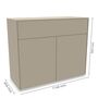 Müller Small Living Sideboard Kombination 3 Aventa von Müller Small Living Steingrau