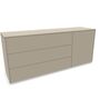 Müller Small Living Sideboard Kombination 1 Aventa von Müller Small Living Steingrau