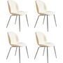 Gubi Beetle 3D Dining Chair Front Upholstered Conic Base 