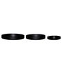 Hübsch  Embrace Untertassen im 3er Set von Hübsch  Schwarz