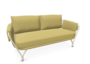 EMU 9046 Angel - 2-Sitzer Sofa - 23 Weiss - 600/07 Gelb