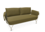 EMU 9046 Angel - 2-Sitzer Sofa - 23 Weiss - 600/09 Khaki
