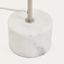 Kave_Home_Tischlampe_Lynor_Silber_Weiss_Marmor