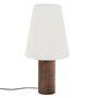 Kave_Home_Tischlampe_Marga_Dunkelbraun_Gummibaumholz