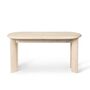 Ferm Living Sitzbank Bevel Bench von ferm living Weiss gebeizte Eiche