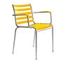 Manufakt Stuhlmodell 14/a mit Armlehnen von Bättig  Gelb - RAL 1023