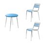 nufakt Tisch Ø 70 cm mit 2 Stühlen Modell 10 Set Angebot von Bättig Hellblau-1