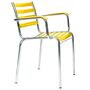 Manufakt Stuhl mit Armlehnen Modell 710a von Bättig Gelb 