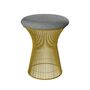 Knoll International Hocker Platner von Knoll International   Hallingdal 116H White Grey, 18k Gold überzogen