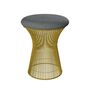 Knoll International Hocker Platner von Knoll International   Hallingdal 130H Light Grey, 18k Gold überzogen