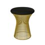 Knoll International Hocker Platner von Knoll International   Hallingdal 173H Dark Grey , 18k Gold überzogen