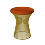 Knoll International Hocker Platner von Knoll International   Hallingdal 590H Red Orange, 18k Gold überzogen