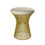 Knoll International Hocker Platner von Knoll International   Tonus 100T Ivory , 18k Gold überzogen