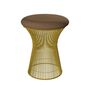 Knoll International Hocker Platner von Knoll International   Tonus 109T Light Brown, 18k Gold überzogen
