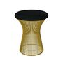 Knoll International Hocker Platner von Knoll International   Tonus 128T Black, 18k Gold überzogen