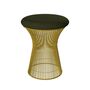 Knoll International Hocker Platner von Knoll International   Tonus 131T Dark Olive , 18k Gold überzogen
