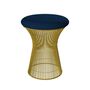 Knoll International Hocker Platner von Knoll International   Tonus 132T Dark Blue , 18k Gold überzogen