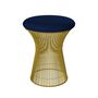 Knoll International Hocker Platner von Knoll International   Tonus 210T Navy Blue , 18k Gold überzogen