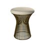 Knoll International Hocker Platner von Knoll International   Tonus 100T Ivory , Metallische Bronze