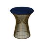 Knoll International Hocker Platner von Knoll International   Tonus 210T Navy Blue , Metallische Bronze