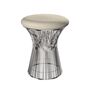 Knoll International Hocker Platner von Knoll International   Tonus 100T Ivory , Poliertes Nickel