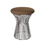 Knoll International Hocker Platner von Knoll International   Tonus 109T Light Brown, Poliertes Nickel