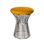 Knoll International Hocker Platner von Knoll International   Tonus 124T Yellow, Poliertes Nickel