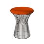 Knoll International Hocker Platner von Knoll International   Tonus 125T Orange , Poliertes Nickel