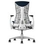 Herman CPH Bürostuhl Embody von Herman Miller Weiss / Sync - Nightfall Dunkelblau