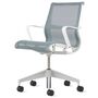 Herman CPH Bürostuhl Setu von Herman Miller Intercept - Glacier Hellblau, Studio - Weiss / Silberlegierung
