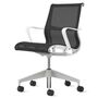 Herman CPH Bürostuhl Setu von Herman Miller Intercept - Graphit, Studio - Weiss / Silberlegierung