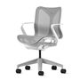 Herman CPH Bürostuhl Cosm von Herman Miller Weiss / Mineral Grau, Klein - H: 1031 mm, Höhenfixiert