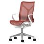 Herman CPH Bürostuhl Cosm von Herman Miller Weiss / Canyon Rot, Mittel - 1156 mm, Höhenfixiert