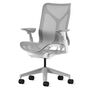 Herman CPH Bürostuhl Cosm von Herman Miller Weiss / Mineral Grau, Mittel - 1156 mm, Höhenverstellbar