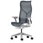 Herman CPH Bürostuhl Cosm von Herman Miller Weiss / Dubkelblau Nightfall, Gross - 1311 mm, Höhenverstellbar