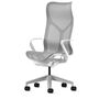 Herman CPH Bürostuhl Cosm von Herman Miller Weiss / Mineral Grau, Gross - 1311 mm, Höhenfixiert