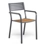 Armlehnstuhl Segno mit Teak - 4er Set von Emu