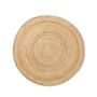 Ferm Living Juteteppich Eternal Round von Ferm Living Natur, Klein - Ø: 120 cm