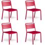 Urban Set 4 Stühle und 1 Tisch 90x90 von Emu