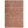 Ferm Living Jute Teppich Gesso von Ferm Living Terracotta / Off-white, Gross - L: 300 cm / B: 200 cm
