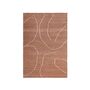 Ferm Living Jute Teppich Gesso von Ferm Living Terracotta / Off-white, Klein - L: 200 cm / B: 140 cm