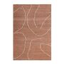 Ferm Living Jute Teppich Gesso von Ferm Living Terracotta / Off-white, Medium - L: 240  cm / B: 170 cm 